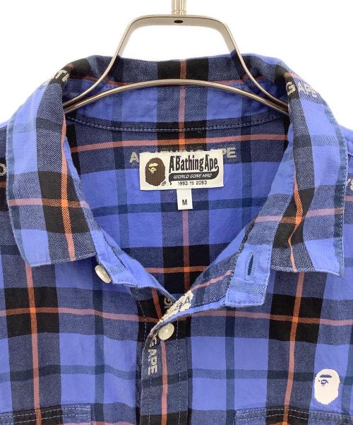 A BATHING APE（アベイシングエイプ）A BATHING APE (ア ベイシング エイプ) 長袖シャツ ブルー サイズ:Mの古着・服飾アイテム
