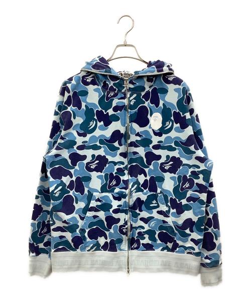 A BATHING APE（ア ベイシング エイプ）A BATHING APE (ア ベイシング エイプ) ジップパーカー ブルー サイズ:2XLの古着・服飾アイテム