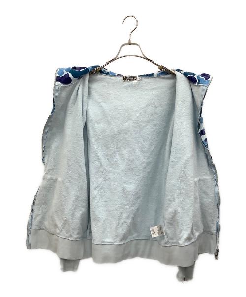 A BATHING APE（ア ベイシング エイプ）A BATHING APE (ア ベイシング エイプ) ジップパーカー ブルー サイズ:2XLの古着・服飾アイテム