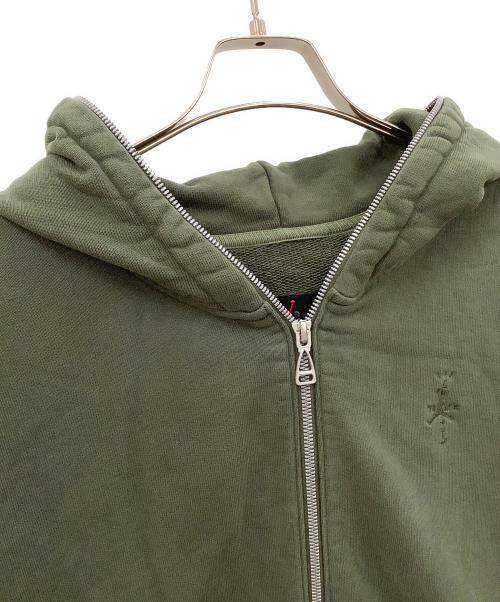 JOURDAN（ジョーダン）JOURDAN (ジョーダン) Travis Scott (トラヴィス・スコット) ジップパーカー カーキ サイズ:XLの古着・服飾アイテム