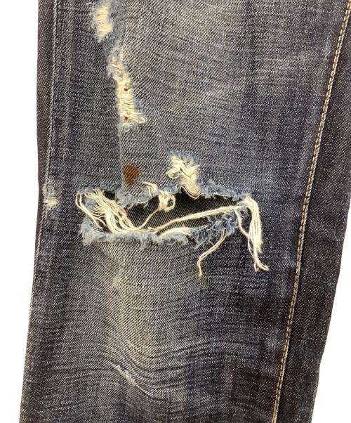 DSQUARED2（ディースクエアード）DSQUARED2 (ディースクエアード) ダメージ加工デニムパンツ ブルー サイズ:44の古着・服飾アイテム