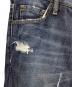 中古・古着 DSQUARED2 (ディースクエアード) ダメージ加工デニムパンツ ブルー サイズ:44：5000円