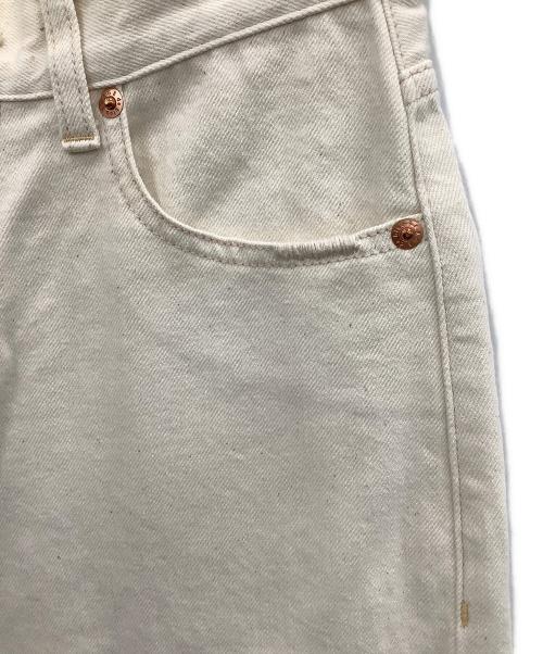 SERGE de bleu（サージ デ ブルー）SERGE de bleu (サージ デ ブルー) ワイドデニムパンツ ベージュ サイズ:24の古着・服飾アイテム