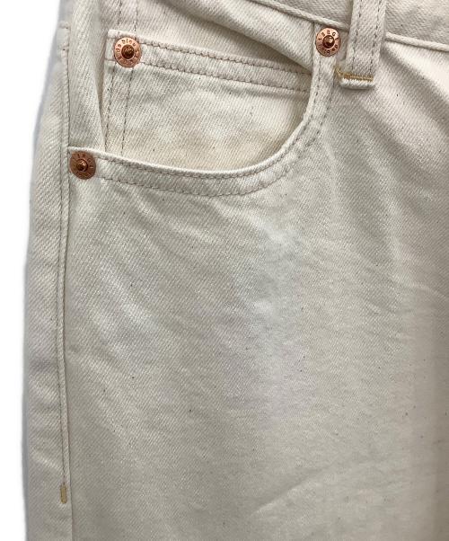 SERGE de bleu（サージ デ ブルー）SERGE de bleu (サージ デ ブルー) ワイドデニムパンツ ベージュ サイズ:24の古着・服飾アイテム