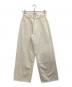 SERGE de bleu（サージ デ ブルー）の古着「ワイドデニムパンツ」｜ベージュ