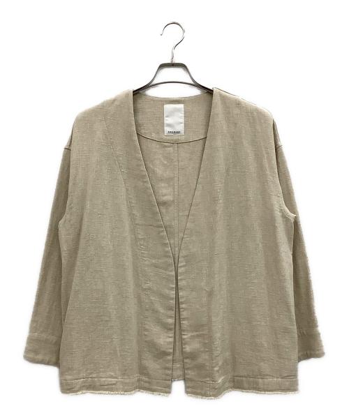 SHENERY（シーナリー）SHENERY (シーナリー) リネンジャケット ベージュ サイズ:Fの古着・服飾アイテム