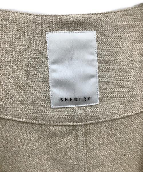 SHENERY（シーナリー）SHENERY (シーナリー) リネンジャケット ベージュ サイズ:Fの古着・服飾アイテム