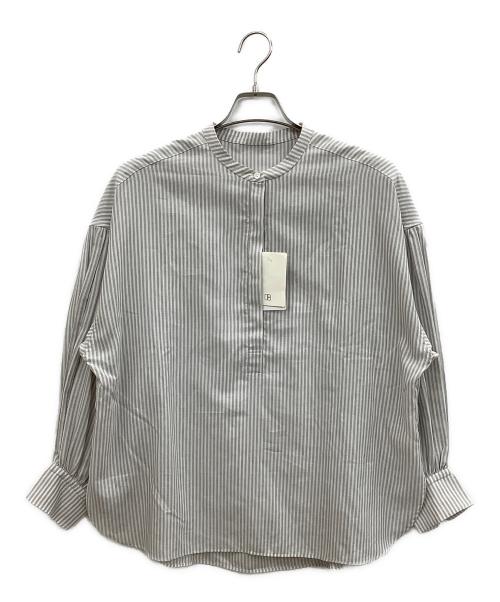 FRAMeWORK（フレームワーク）FRAMeWORK (フレームワーク) 長袖シャツ グレー×ホワイト サイズ:Fの古着・服飾アイテム