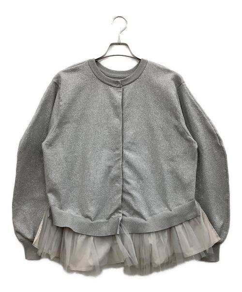 CADUNE（カデュネ）CADUNE (カデュネ) 厚手カーディガン グレー サイズ:38の古着・服飾アイテム