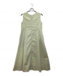 EMMEL REFINES（エメル リファインズ）の古着「ノースリーブ・キャミソールワンピース」｜グリーン