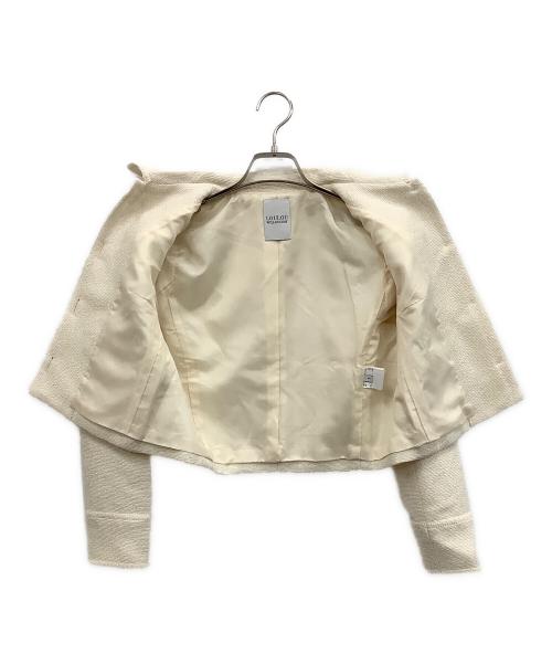 Loulou Willoughby（ルルウィルビー）Loulou Willoughby (ルルウィルビー) ショートツイードジャケット アイボリー サイズ:1の古着・服飾アイテム