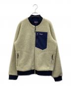 Patagoniaパタゴニア）の古着「フリースジャケット」｜ホワイト×ネイビー