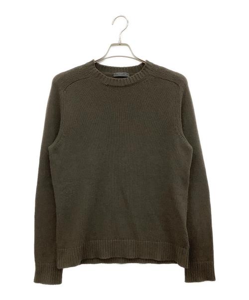 PRADA（プラダ）PRADA (プラダ) 厚手ニット ブラウン サイズ:48の古着・服飾アイテム