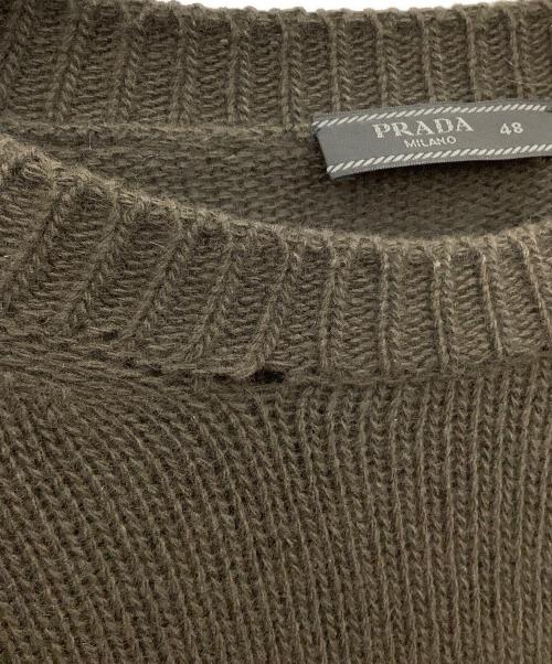 PRADA（プラダ）PRADA (プラダ) 厚手ニット ブラウン サイズ:48の古着・服飾アイテム