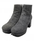 PRADAプラダ）の古着「スウェードブーツ」｜グレー