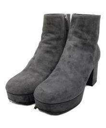 PRADA（プラダ）の古着「スウェードブーツ」｜グレー