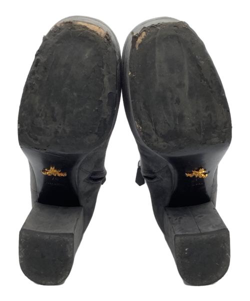 PRADA（プラダ）PRADA (プラダ) スウェードブーツ グレー サイズ:37の古着・服飾アイテム