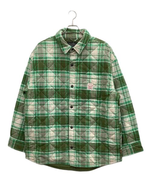 LEVI'S（リーバイス）LEVI'S (リーバイス) キルティング オーバーサイズシャツ グリーン サイズ:Lの古着・服飾アイテム