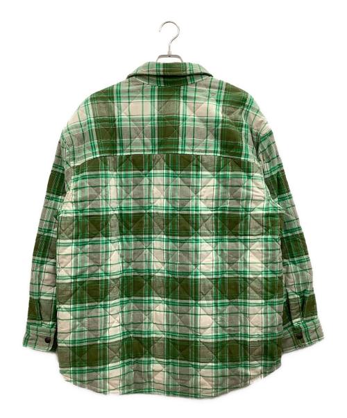 LEVI'S（リーバイス）LEVI'S (リーバイス) キルティング オーバーサイズシャツ グリーン サイズ:Lの古着・服飾アイテム