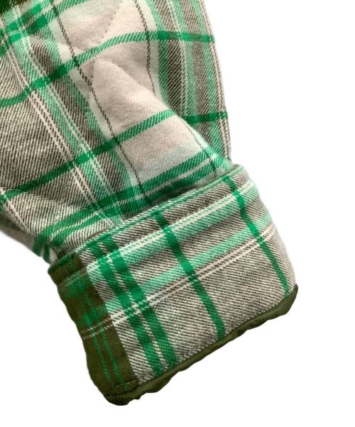 LEVI'S（リーバイス）LEVI'S (リーバイス) キルティング オーバーサイズシャツ グリーン サイズ:Lの古着・服飾アイテム