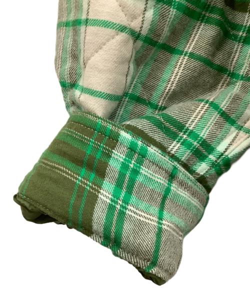 LEVI'S（リーバイス）LEVI'S (リーバイス) キルティング オーバーサイズシャツ グリーン サイズ:Lの古着・服飾アイテム