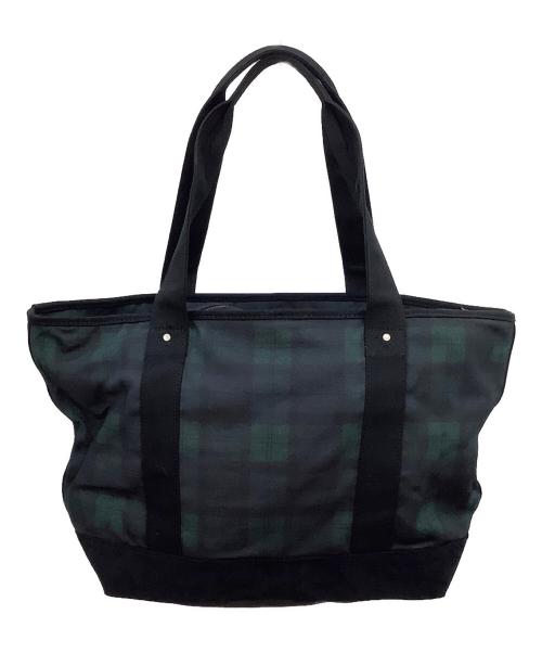 FRED PERRY（フレッドペリー）FRED PERRY (フレッドペリー) トートバッグ ブラック×グリーン サイズ:−の古着・服飾アイテム