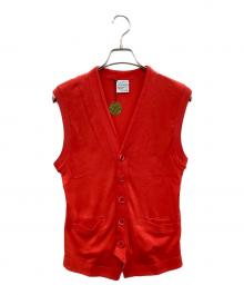 Le troyes（ルトロワ）の古着「ニットベスト」｜レッド