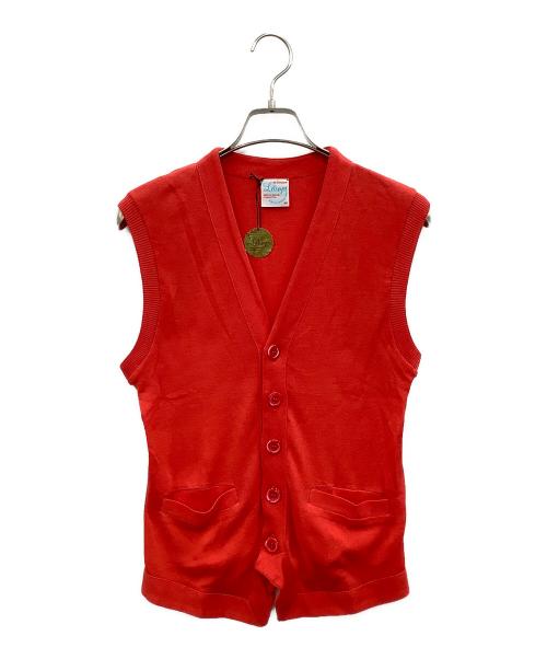 Le troyes（ルトロワ）Le troyes (ルトロワ) ニットベスト レッド サイズ:Mの古着・服飾アイテム