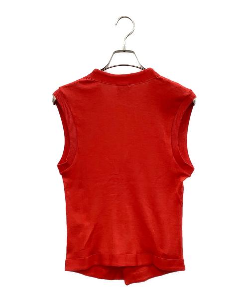 Le troyes（ルトロワ）Le troyes (ルトロワ) ニットベスト レッド サイズ:Mの古着・服飾アイテム