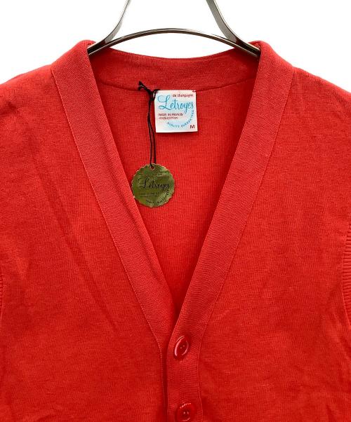 Le troyes（ルトロワ）Le troyes (ルトロワ) ニットベスト レッド サイズ:Mの古着・服飾アイテム