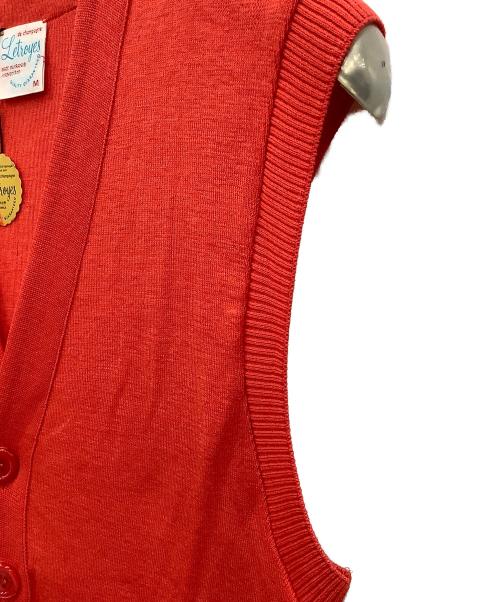 Le troyes（ルトロワ）Le troyes (ルトロワ) ニットベスト レッド サイズ:Mの古着・服飾アイテム
