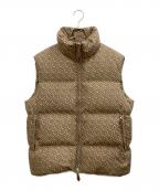 BURBERRYバーバリー）の古着「TBモノグラムダウンベスト」｜ブラウン
