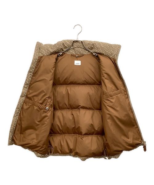 BURBERRY（バーバリー）BURBERRY (バーバリー) TBモノグラムダウンベスト ブラウン サイズ:Mの古着・服飾アイテム