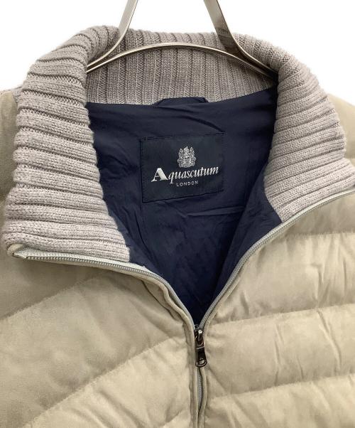 Aquascutum（アクアスキュータム）Aquascutum (アクアスキュータム) ダウンジャケット グレー サイズ:38の古着・服飾アイテム
