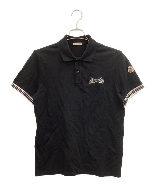 MONCLER（モンクレール）MONCLER (モンクレール) ポロシャツ ブラック サイズ:Sの古着・服飾アイテム