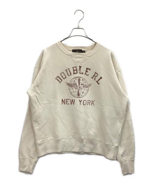RRL（ダブルアールエル）RRL (ダブルアールエル) コットンブレンドフリーススウェット ベージュ サイズ:Lの古着・服飾アイテム