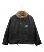 HOUSTONヒューストン）の古着「N-1デッキジャケット」｜ブラック