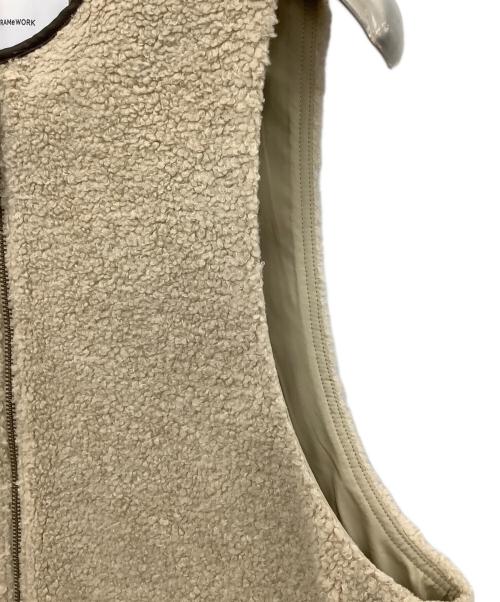 FRAMeWORK（フレームワーク）FRAMeWORK (フレームワーク) ボアベスト ベージュ サイズ:−の古着・服飾アイテム