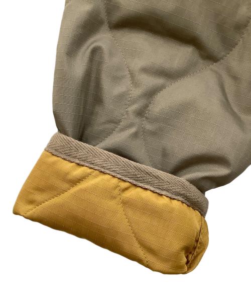 TAION（タイオン）TAION (タイオン) パイピングフード ロングダウンコート ベージュ サイズ:Sの古着・服飾アイテム