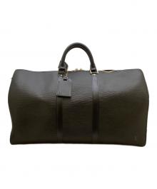 LOUIS VUITTON（ルイ ヴィトン）の古着「ボストンバッグ/キーポル50」｜ブラック