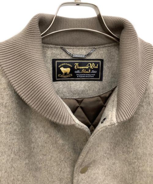 SIMPLICITE（シンプリシテ）SIMPLICITE (シンプリシテ) タスマニアウールバーシティジャケット ベージュ サイズ:Mの古着・服飾アイテム