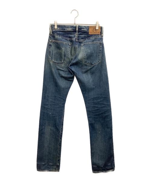 Hysteric Glamour（ヒステリックグラマー）Hysteric Glamour (ヒステリックグラマー) ダメージ加工デニムパンツ ブルー サイズ:W29L32の古着・服飾アイテム