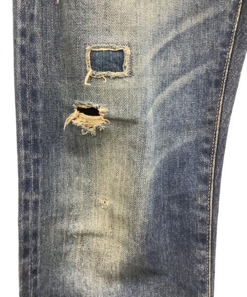 Hysteric Glamour（ヒステリックグラマー）Hysteric Glamour (ヒステリックグラマー) ダメージ加工デニムパンツ ブルー サイズ:W29L32の古着・服飾アイテム