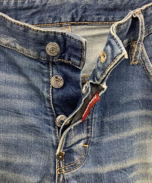 DSQUARED2（ディースクエアード）DSQUARED2 (ディースクエアード) ダメージ加工デニムパンツ ブルー サイズ:48の古着・服飾アイテム
