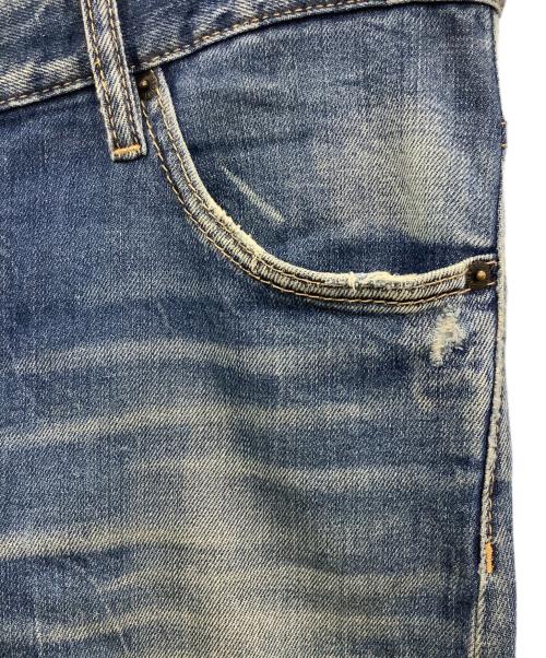 DSQUARED2（ディースクエアード）DSQUARED2 (ディースクエアード) ダメージ加工デニムパンツ ブルー サイズ:48の古着・服飾アイテム