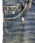 中古・古着 DSQUARED2 (ディースクエアード) ダメージ加工デニムパンツ ブルー サイズ:48：8000円