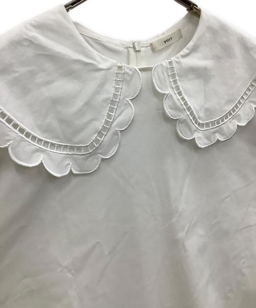 YORI（ヨリ）YORI (ヨリ) 長袖カットソー ホワイト サイズ:Fの古着・服飾アイテム