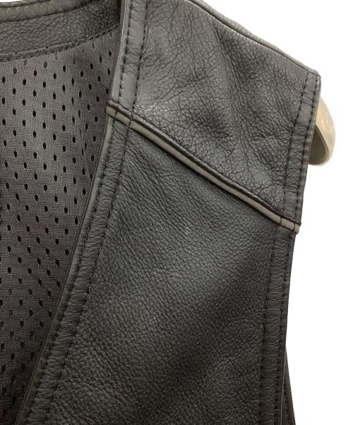 HARLEY-DAVIDSON（ハーレーダビッドソン）HARLEY-DAVIDSON (ハーレーダビッドソン) レザーベスト ブラック サイズ:Mの古着・服飾アイテム