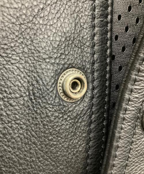 HARLEY-DAVIDSON（ハーレーダビッドソン）HARLEY-DAVIDSON (ハーレーダビッドソン) レザーベスト ブラック サイズ:Mの古着・服飾アイテム