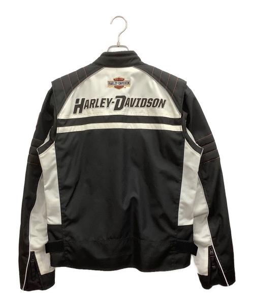 HARLEY-DAVIDSON（ハーレーダビッドソン）HARLEY-DAVIDSON (ハーレーダビッドソン) ライディングジャケット ホワイト×ブラック サイズ:Mの古着・服飾アイテム